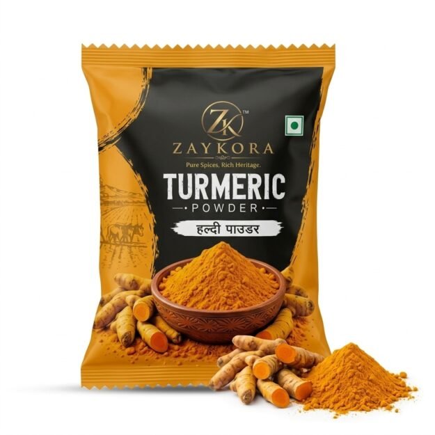 Zaykora Turmeric (Haldi) Powder | Natural | Hygienically Packed | 50g |100g | 200g